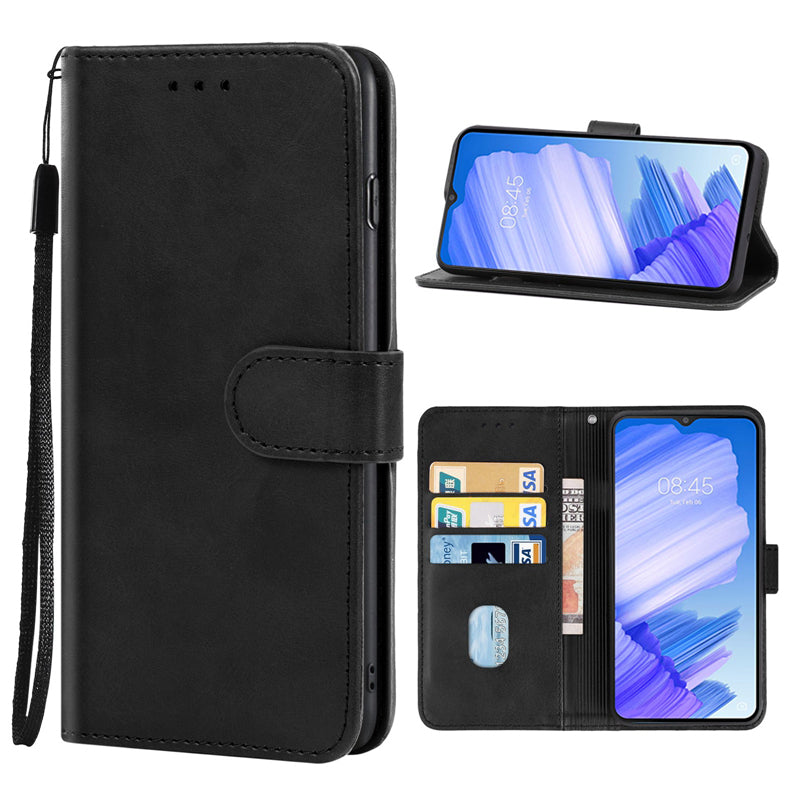 For Tecno Pop 5 LTE 4G Phone Leather Case Calf Texture Wallet Stand Cell Phone Cover with Strap For Tecno Pop 5 LTE 4G Phone Leather Case Calf Texture Wallet Stand Cell Phone Cover with Strap